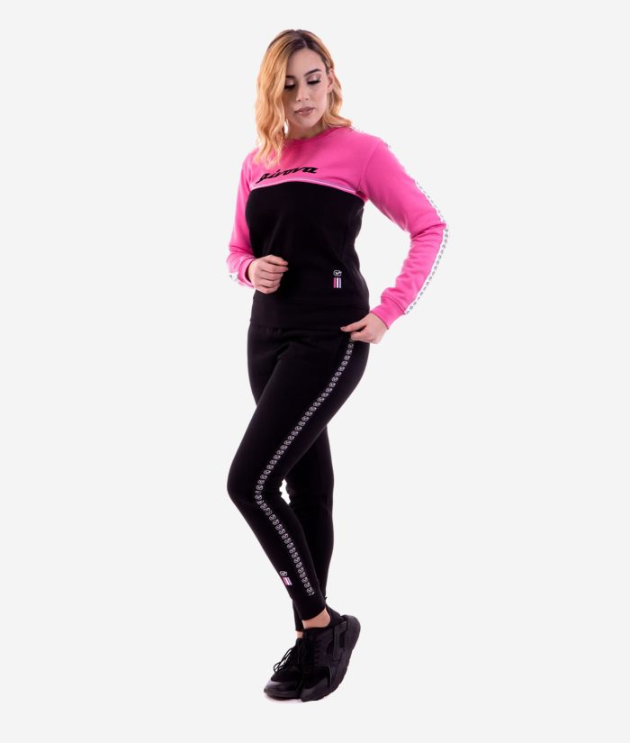 Tuta Lady GIVOVA Triacetato Poliestere Cappuccio Donna Fitness