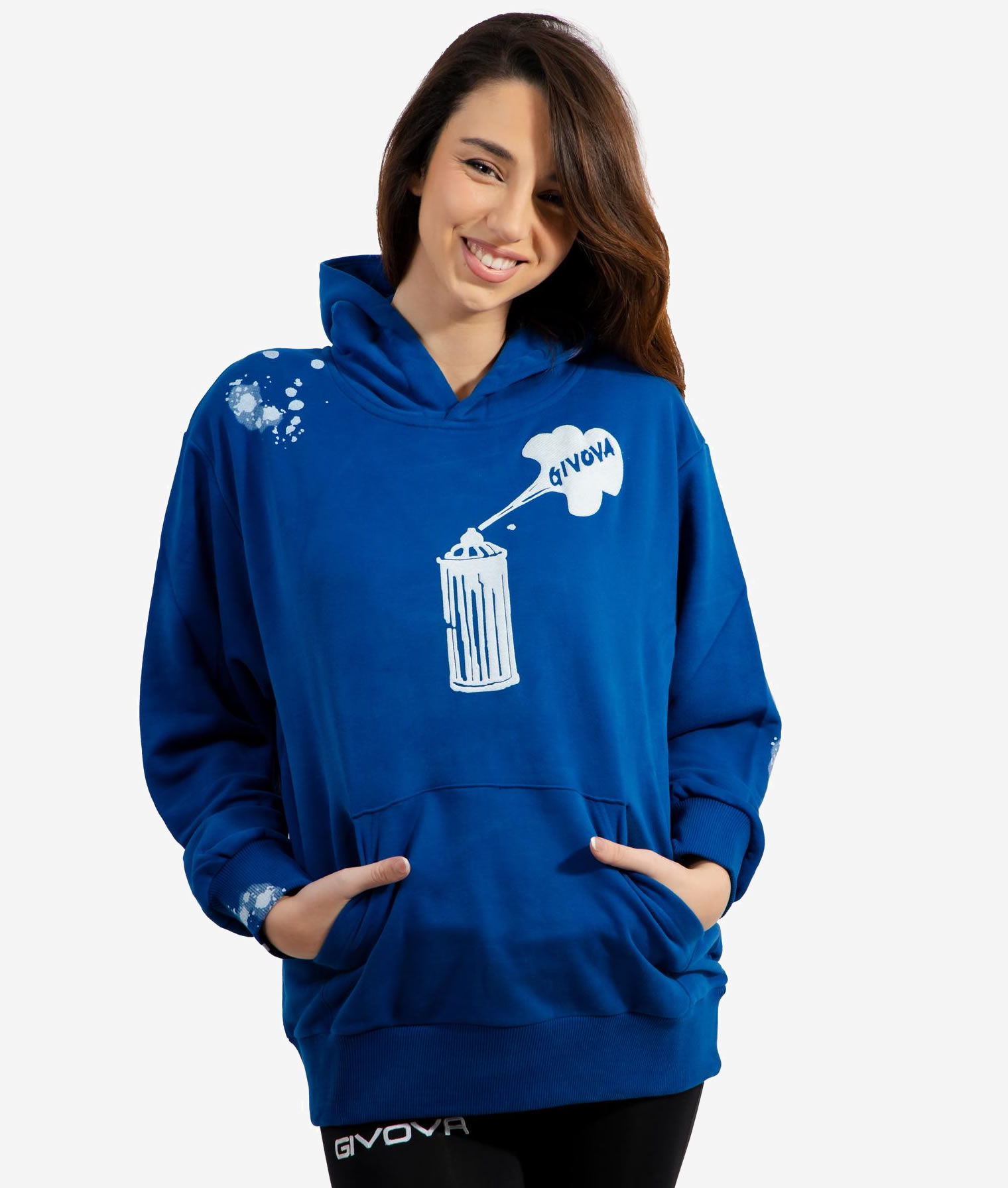 Felpa Spray Blue Unisex