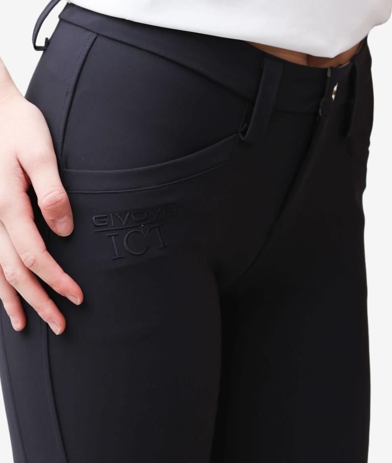 Pantaloni da equitazione Essential con inserto in silicone sul ginocchio, da donna | blu profondo | D48 | 3259625-D48