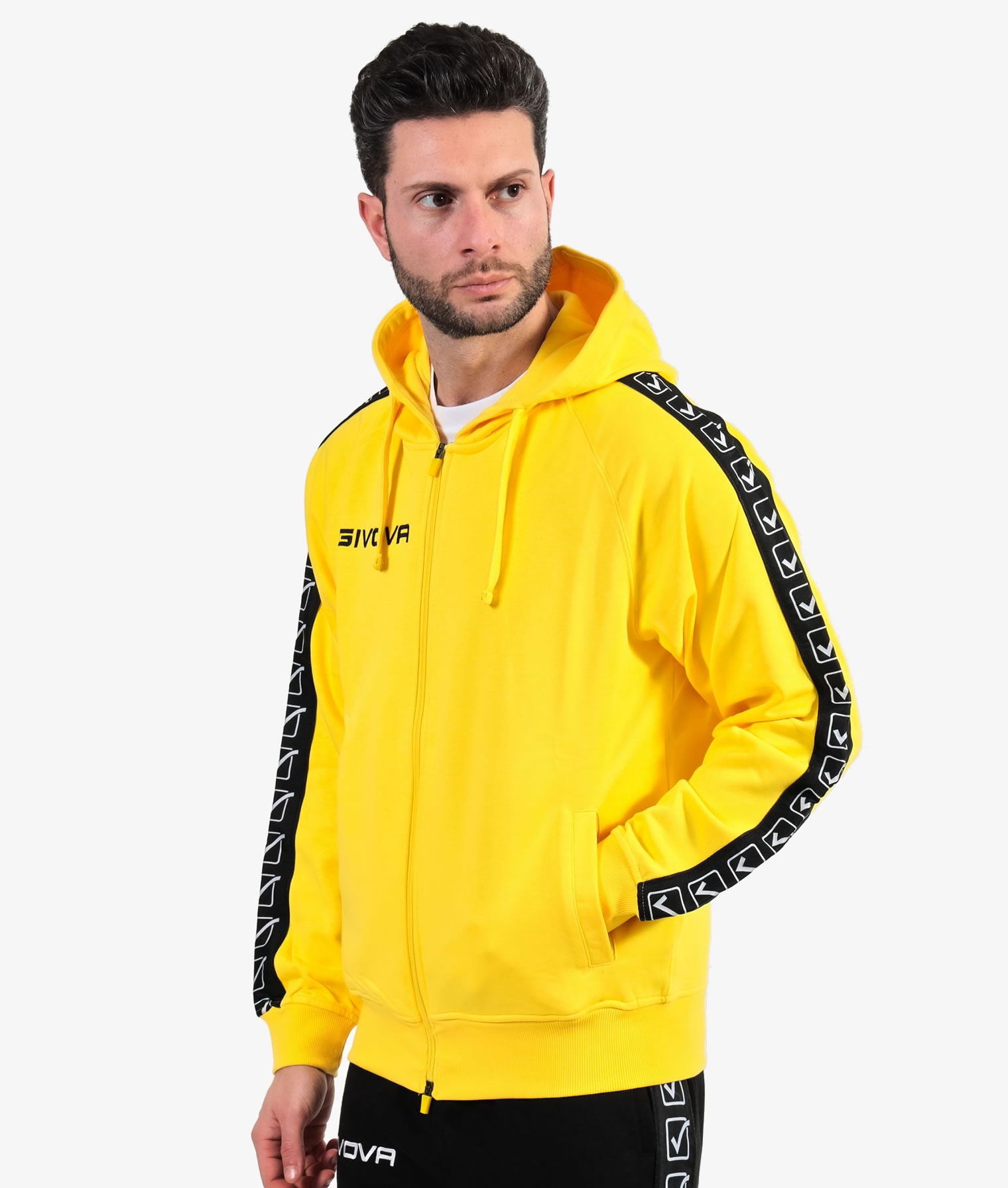 FELPA FULL ZIP YELLOW BAND PASTELLO UNISEX
